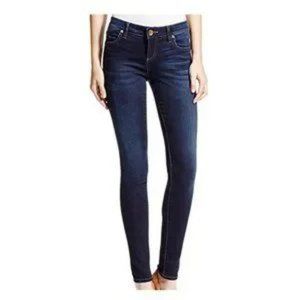 Kut from the Kloth Mia High Rise Skinny Dark Wash Comfort Stretch Size 12